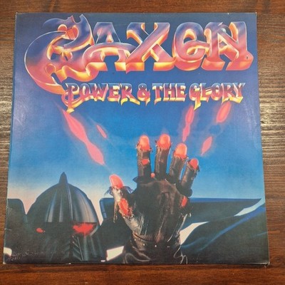 LP Saxon - Power & The Glory CRE 24330 Itqly 1983 Musik Rock Vinyl