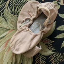 Bloch Women's Pink Dansoft Leather Ballet Slippers Soft Dance Shoes Size 5B