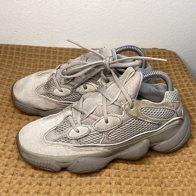 Adidas Mens Yeezy 500 Sneakers in Light Gray Shop Grey Mens adidas Yeezy 500 Lace Up Sneakers – Shoebacca main image 3