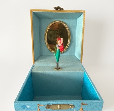  ARIEL LITTLE MERMAID Disney Music Jewelry Box ''Under the Sea'' Works Vintage