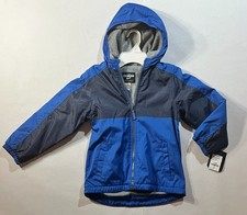 OshKosh B'gosh NWT Boys Size 7 Hooded Jacket Navy Water Resistant New With Tags