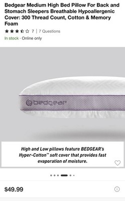 2 More New In Box. Pillow - BedGear . 810015875438. 2 For $50