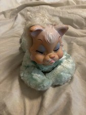Rare Rushton Star Creations Rubber Face Sad Kitty Plush Stuffed Toy 11 L k