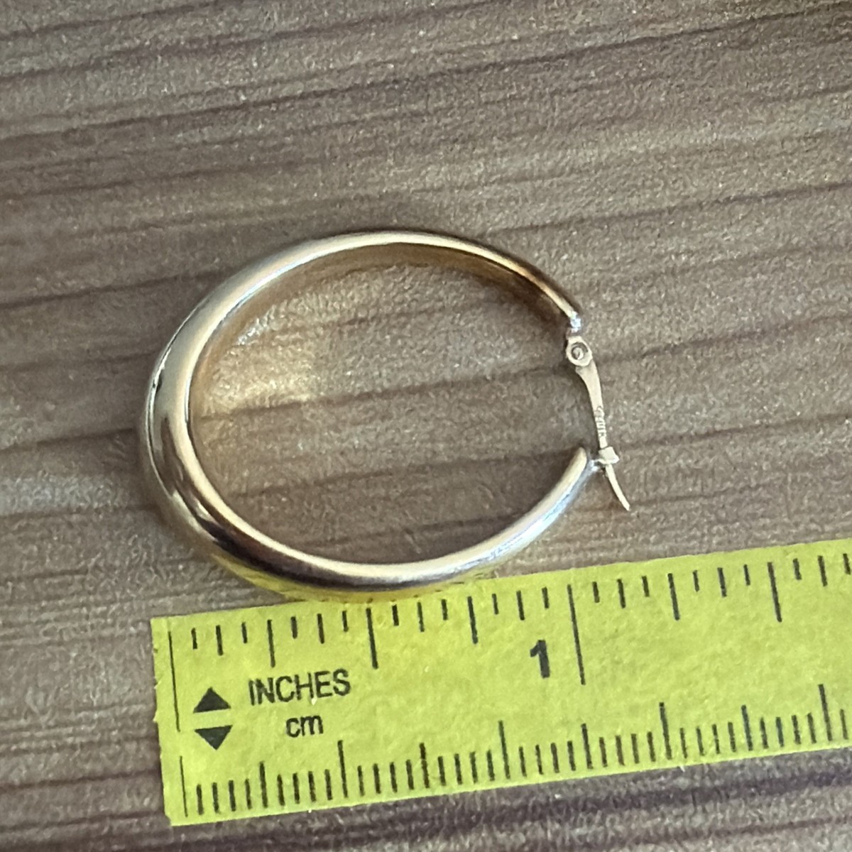 14k Gold Hoop Earrings View 5