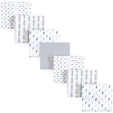 Unisex Baby Cotton Flannel Receiving Blankets Boy Feathers 7-Pack One Size