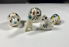 Set Of 5 Vintage Tonala Figurines 