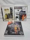 Lot Of 3 PS3 Battlefield-Bad Company 1 + 2 Battlefield 3 All Complete