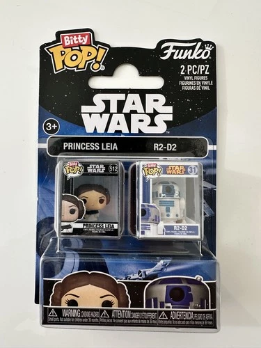 Funko Bitty POP!: Star Wars 2-Pack - Leia & R2D2 [New Toy] Action Figure, Coll