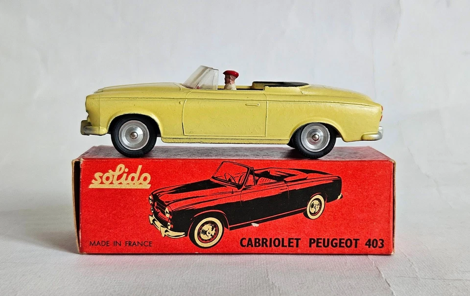 Solido série 100 Peugeot 403 cabriolet original ancien 1/43 ref. 108 NMIB - Photo 2/4