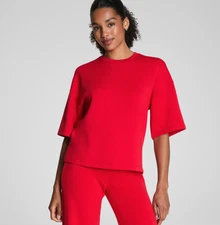 SELLING FAST SPANX AirEssentials® Relaxed Tee, Spanx Red