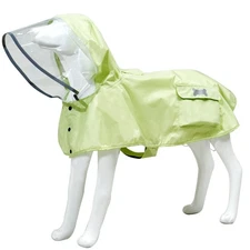 Waterproof Dog Raincoat Adjustable Reflective Lightweight Pet Rain Clothes wi...