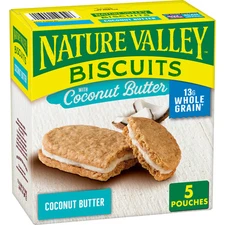 Nature Valley Coconut Butter Biscuit Sandwiches 6.75oz Pack of 5 Snacks