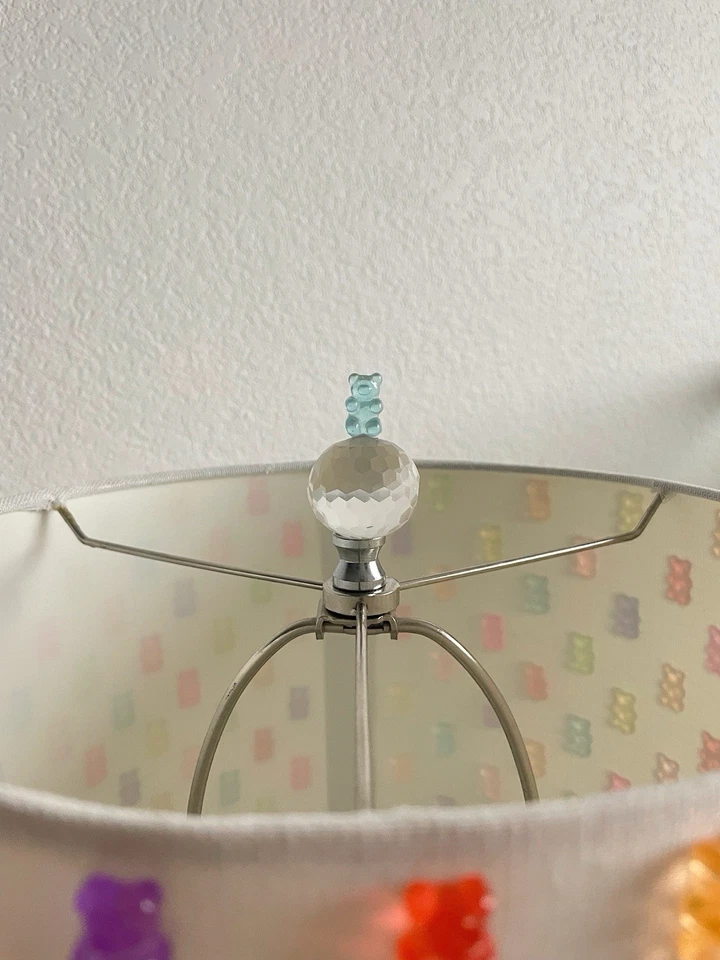NEW Gummy Bear Lamp with Decorated Lampshade (BLUE) - Image 4 of 4