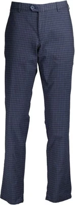 NEU !! Hiltl Herren  Hose Tierre Slim 63807 blau Karo, Gr. 28 (US W42/L32) - Bild 1 von 4