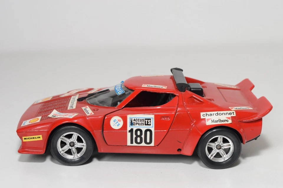 A77 1:25 POLISTIL S-32 S32 LANCIA STRATOS RALLY CHARDONNET RED NEAR MINT - Immagine 3 di 4