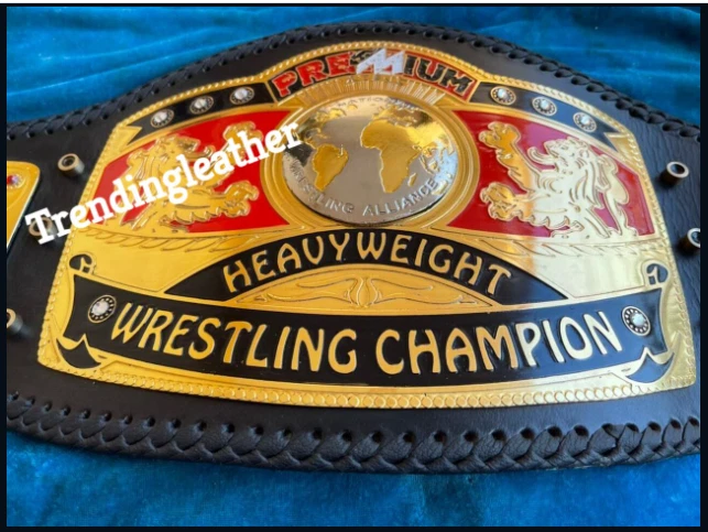 CINTURÓN DE CAMPEONATO DE LUCHA DE PESO PESADO PREMIUM TALLA ADULTO Foto 4 de 4