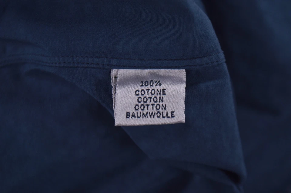 Luciano Barbera NWT Cotton Button Up Long Sleeve Shirt Size L in Geometric Blues - Image 4 of 4