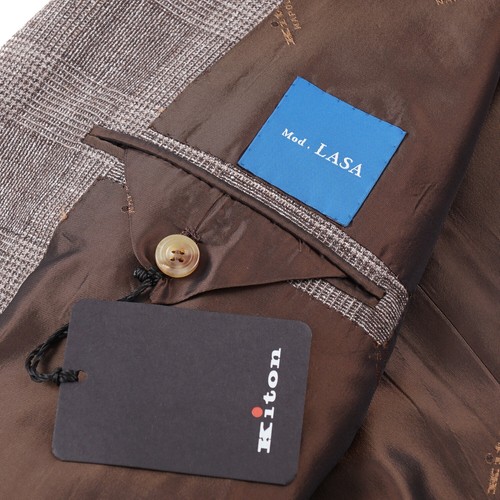 Kiton Woven Cashmere-Wool-Silk-Linen Suit with Jogger Pants 38R (Eu 48) NWT - Picture 13 of 16