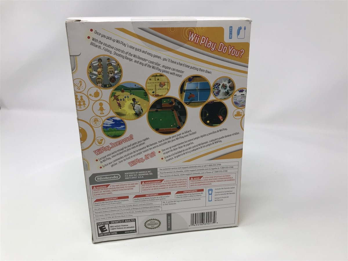 Wii PLAY Bundle with Remote Big Box - Nintendo Wii - Brand New 