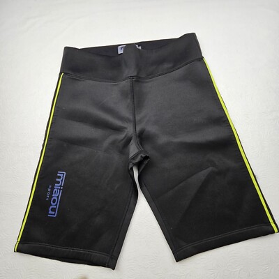 Miaou Bike Shorts Womens Size Small Black High Rise 28x8in