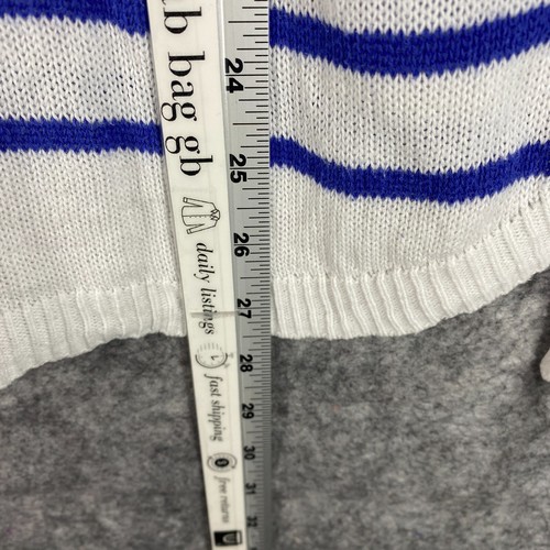 Lilly Pultizer Sweater Womens Large Pink Lux Henley Colorblock Stripe All Cotton - Picture 9 of 11