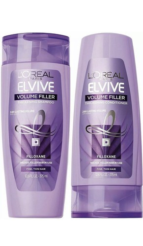 L'Oreal Paris Elvive Volume Filler Thickening Shampoo & Conditioner Set 12.6 oz - Picture 4 of 10