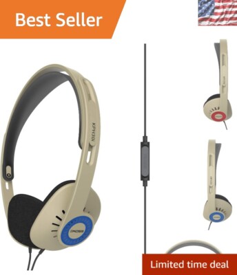Lightweight On-Ear Headphones with Touch Control - Ideal for Music Lovers