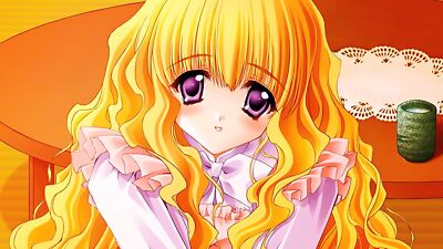 Anime girls yami to boushi hon no tabibito face purple Playmat Game Mat Desk
