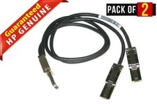 Lot 2 Dell Power Vault TL2000 TL4000 Server Mini-SAS Harness Cable 1.96FT H176G