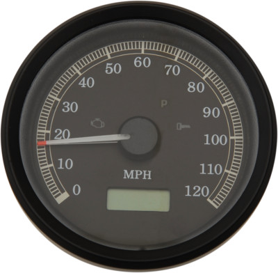 ハーレー2003FXDスピードメータ Drag Specialties Black Electronic Speedo Speedometer 99-03