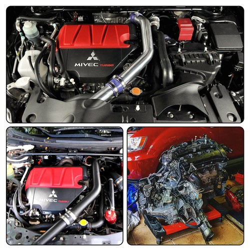 Intercooler Piping For 2008-2015 Mitsubishi Lancer Evolution EVO X 2.0L 4B11 BK - Picture 9 of 9