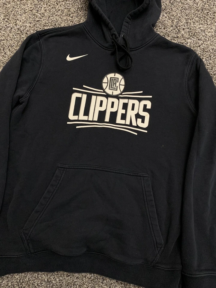 Nike Los Angeles Clippers Sudadera con Capucha Para Hombre Talla M Pullover NBA Negro Sudadera Equipo Foto 2 de 4