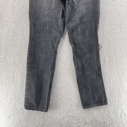 Pacsun Dad Jean Youth 22 Black Distressed Destroyed Button Fly Rigid 100% Cotton - Picture 6 of 15