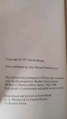 1st Thus Where the Indus is Young Winter in Baltistan by Dervla Murphy Hardcover - Picture 3 of 6