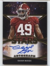 2019 Leaf Ultimate Stars Isaiah Buggs RC Autograph SP # 3/10 Alabama Auto