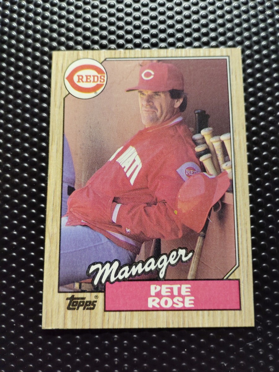 Pete Rose 1987 Topps Pete Rose Manager Misprint/Error Card *RARE