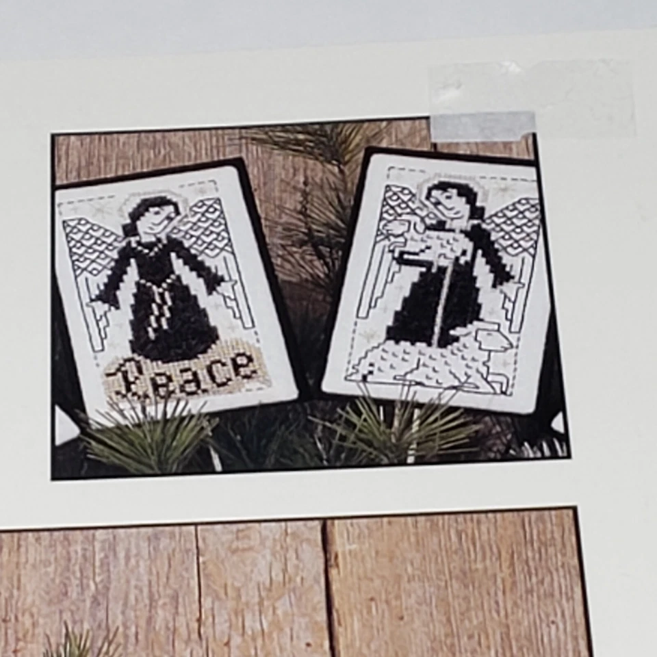 The Prairie Schooler Blackwork Angels Counted Cross Stitch Pattern Book No 103 - Image 3 of 4