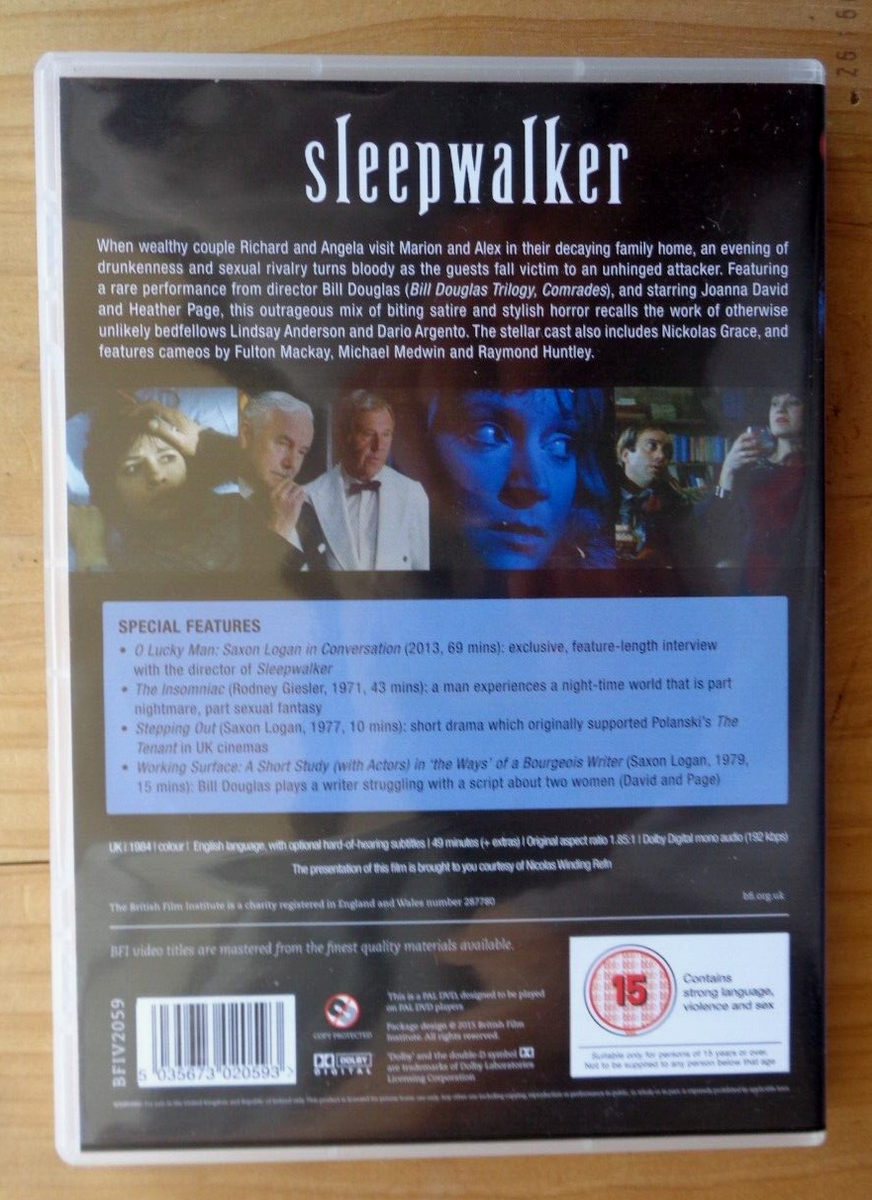 Sleepwalker (1984) BFI Region 2 PAL Cult Short Horror Film Sxon