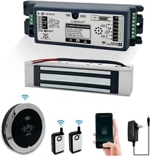 2.4Ghz WiFi Access Control 400lb Holding Force Electic Magnetic Door Lock System