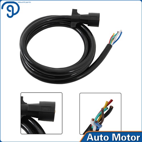 8' Trailer Connector Plug Cord Wiring Harness pig tail pin blade Camper RV 7 Way - Picture 8 of 12