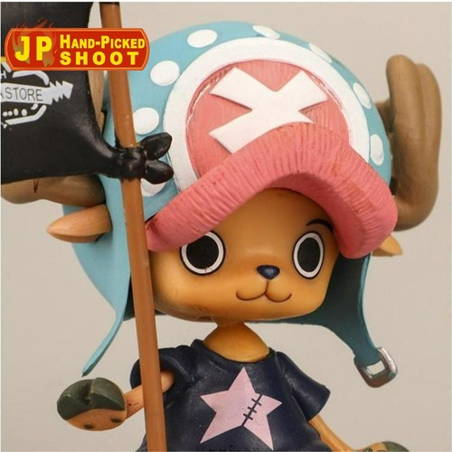 Anime One Piece Tony Chopper Pirate Flag Multicolour 10cm Statue Figure Toy Gift - Imagen 6 de 19