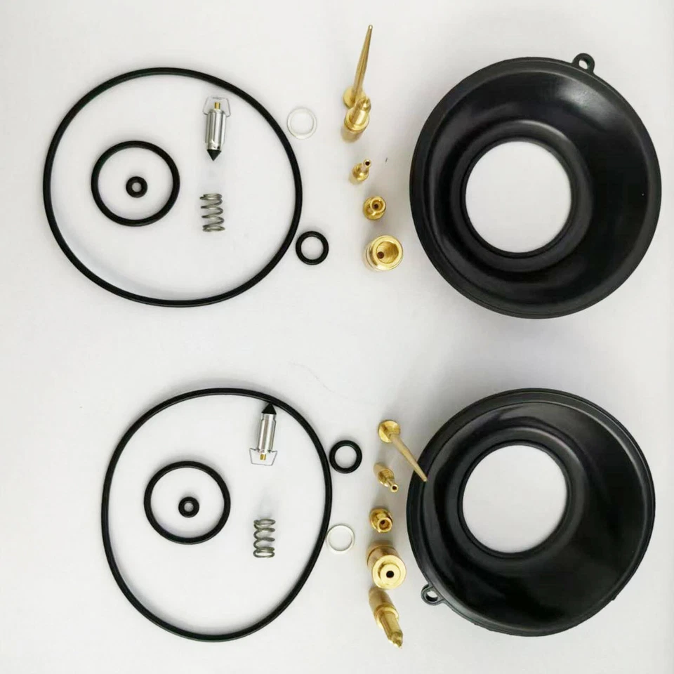 2X Carb Rebuild Kit Carburetor Repair Kit DIAPHRAGM JETS FOR Honda CB360 - Image 2 of 4