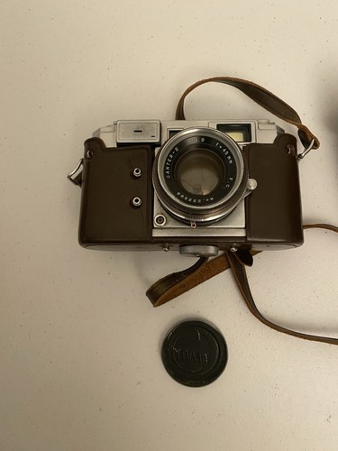 Vintage Beauty Super L 35mm Film Camera W/ Canter-S 45mm F1.9 Lens Sekonic Meter - Picture 3 of 12