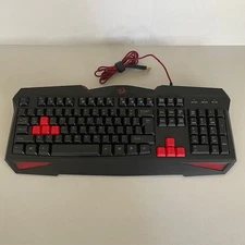 Redragon Wired Gaming Keyboard VAJRA (S101) Red Lights, Black w Red Buttons, USB