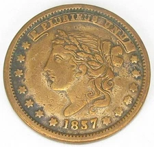 Hard Times Token Not One Cent, HT 46R, Very Fine, #307