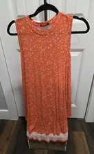 LANE BRYANT Sleeveless Tank Top Tunic Women's 14/16 Print Rayon Stretch - NWOT