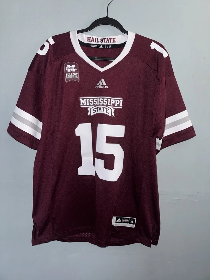 Adidas Mississippi State Dak Prescott #15 Football Jersey Maroon XL Men’s NCAA - Image 3 of 4