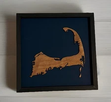 Cape Cod 3D Laser Cut Map Art (With Frame)