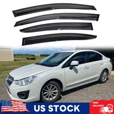 Out-channel JDM Mugen Style Window Visor Rain Guard For Subaru Impreza 2012-2016