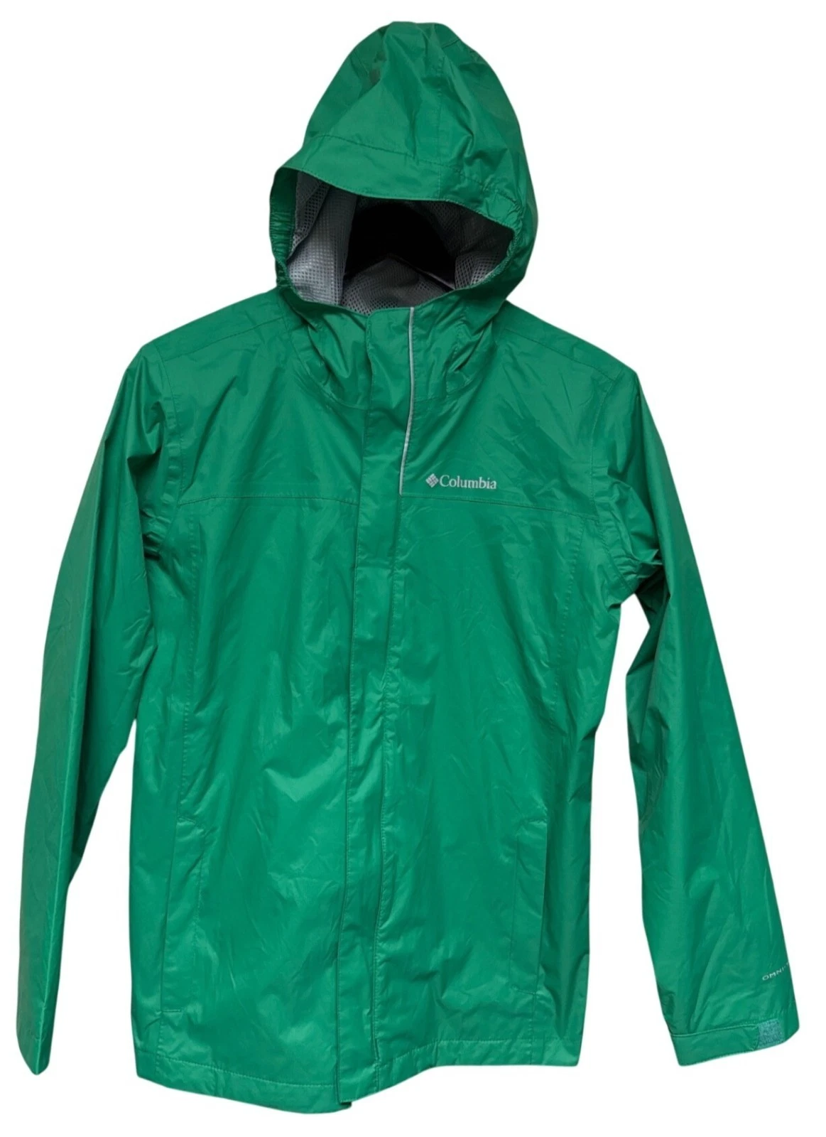 Columbia Kid's Rain Jacket Omni Tech Hooded Full Zip Large Size 14/16 Outdoor
Opens in a new window
